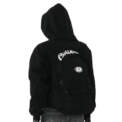 Prestige Black Backpack Hoodie