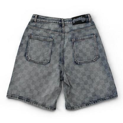 Prestige Checkerboard Denim Jorts