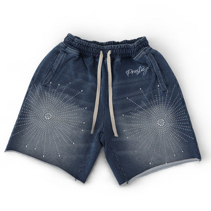 Prestige Blue Star Rhinestone Shorts
