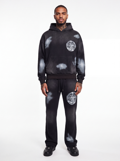 Black Washed "Eternal" Hoody