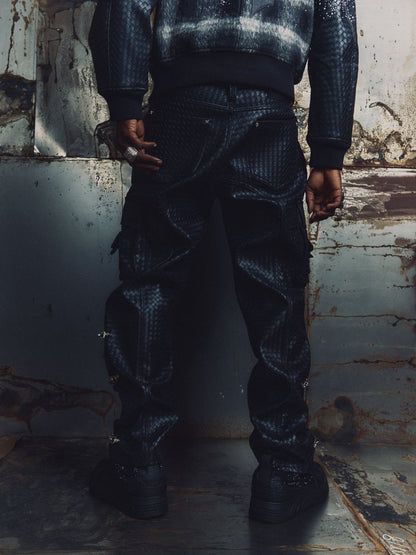 Obsidian Woven Cargo Pant
