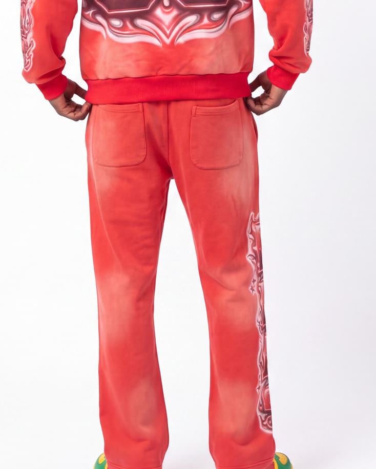 red "general" pants