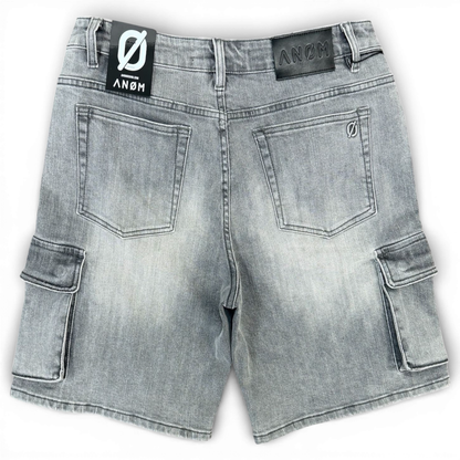 Anom Yazan Grey Wash Jorts