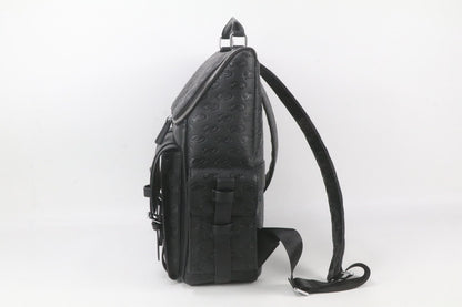Vintage Embossed Leather Backpack