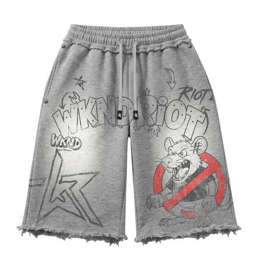 WKND BEWARE OF RATS SHORT - GREY