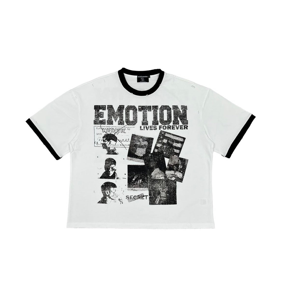 mixed emotion secret tee