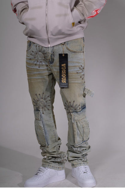 Vicious Mud Wash Cargo Denim