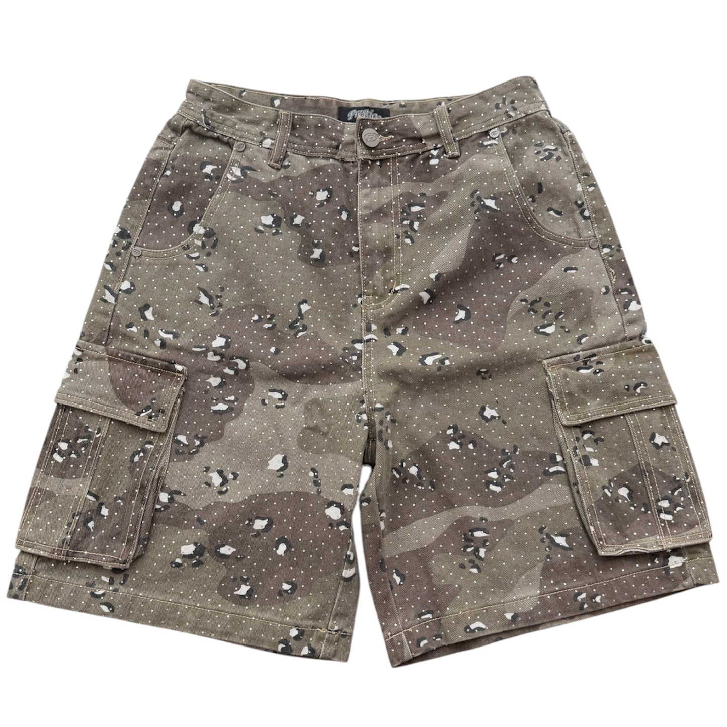 rhinestone camo shorts