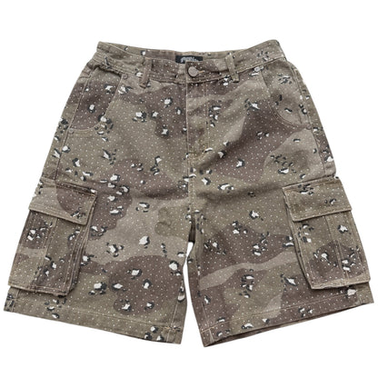 Rhinestone Camo Shorts