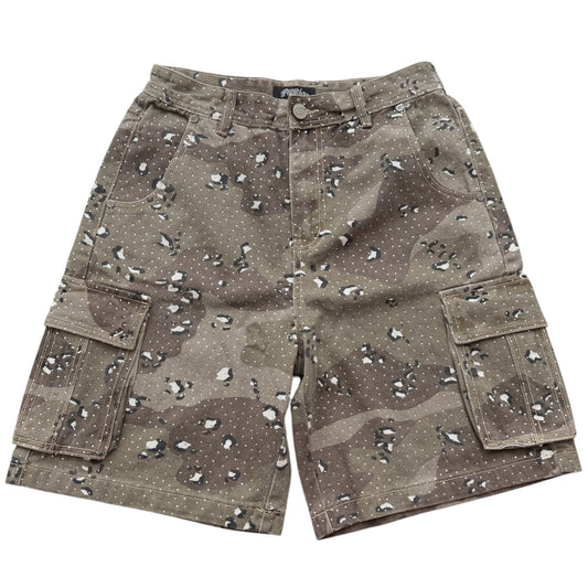 Rhinestone Camo Shorts