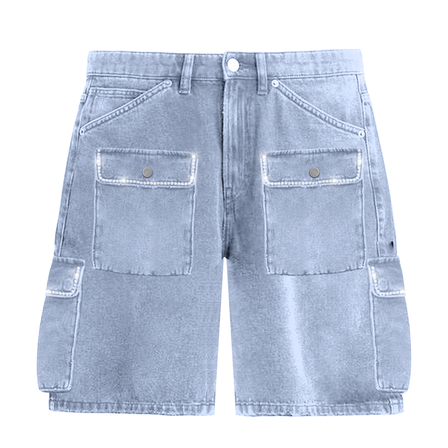 prestige rhinestone set shorts