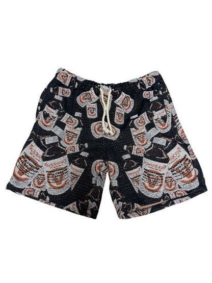 "Drank" Tapestry Shorts