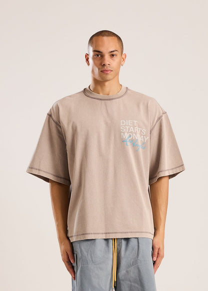 DSMLA Tee-Washed Grey/Blue