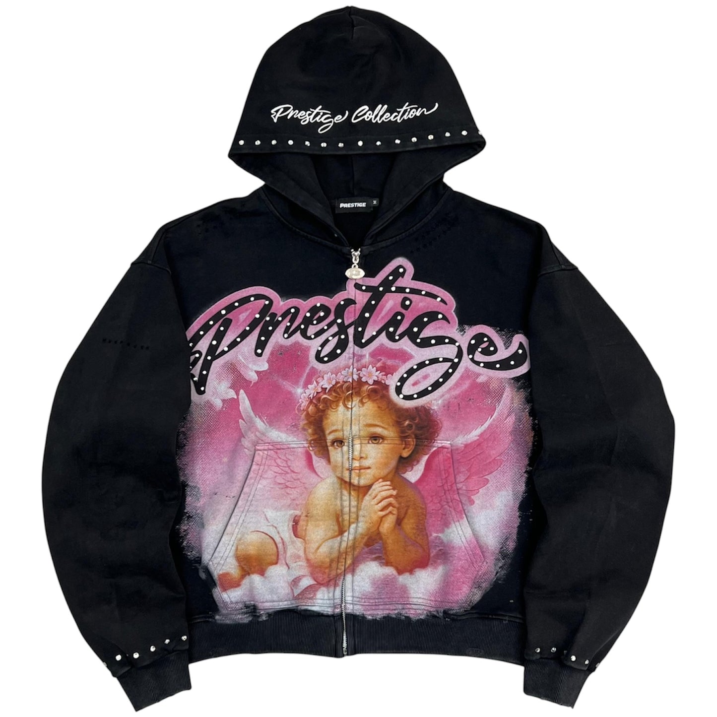 pink angel hoodie