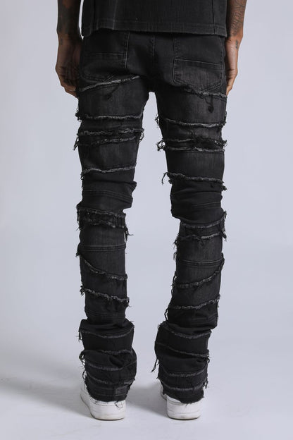SUPPLY Fray Black Jeans