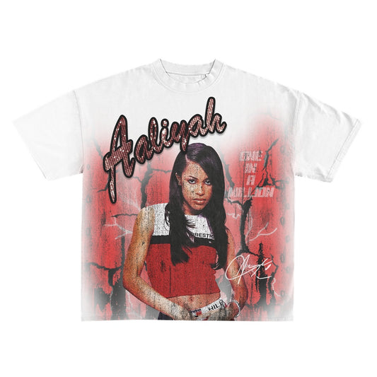 Rhinestone Aaliyah Tee