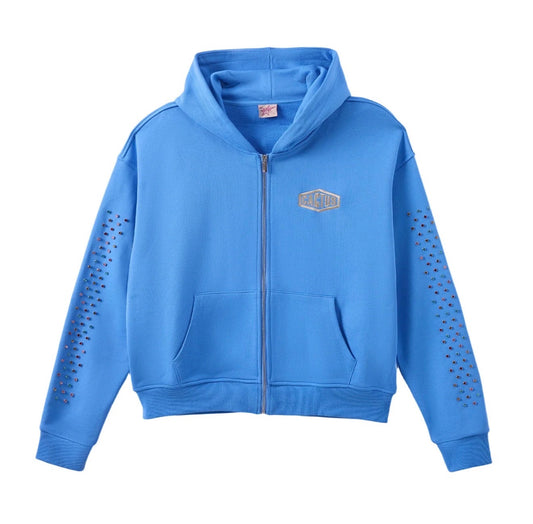 Crystal Cactus Zip Hoodie
