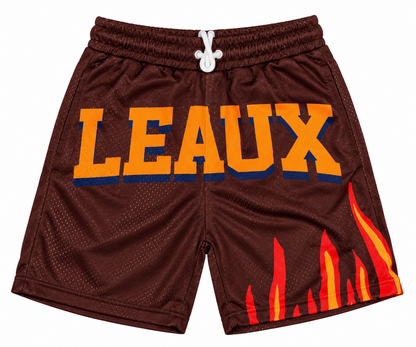 Leaux Flame Mesh Shorts
