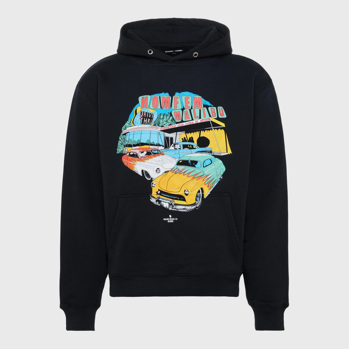 homme + femme hoodie - hot rod
