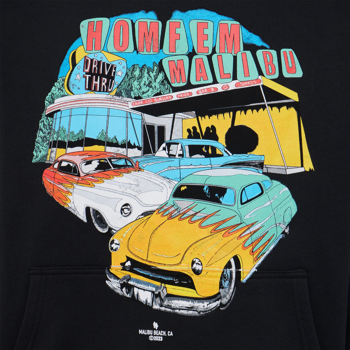 homme + femme hoodie - hot rod