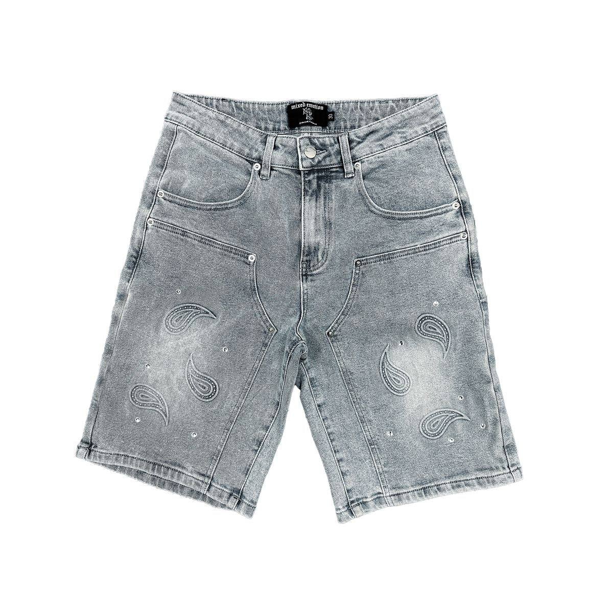 mixed emotion 'paisley' shorts
