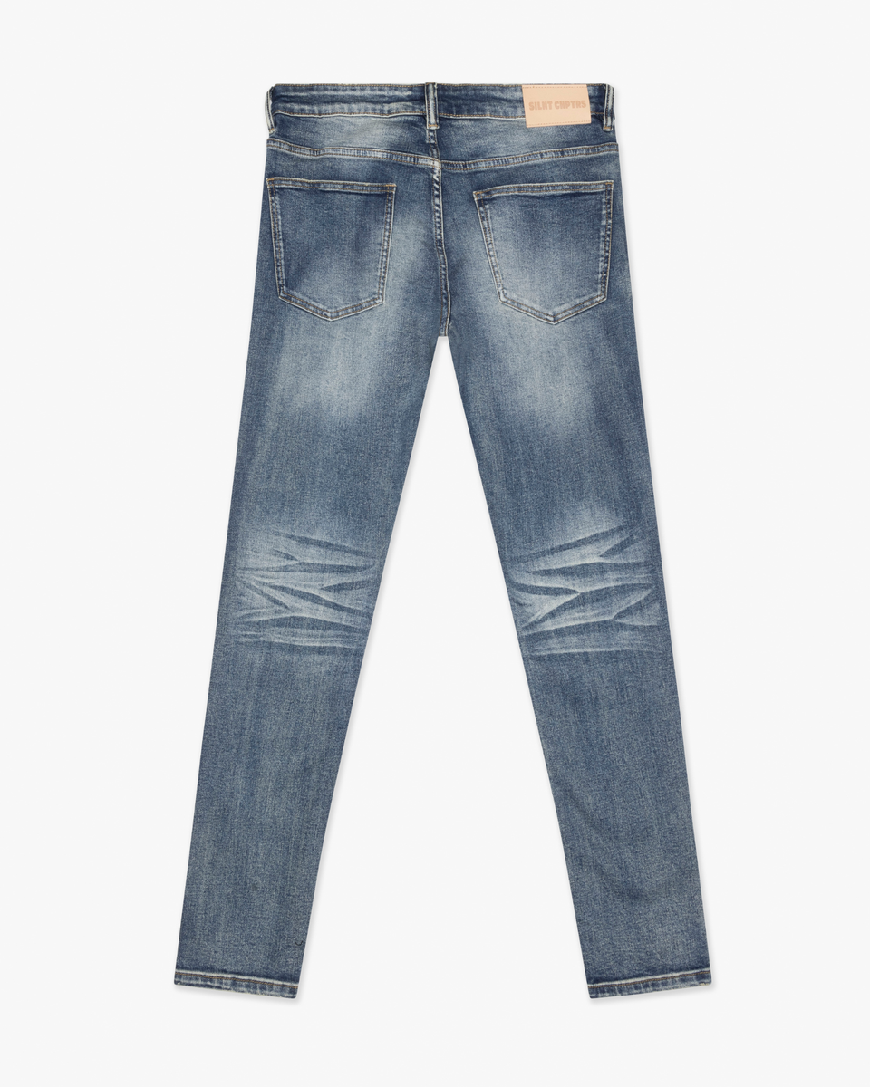 chptrs skinny jeans dark blue wash