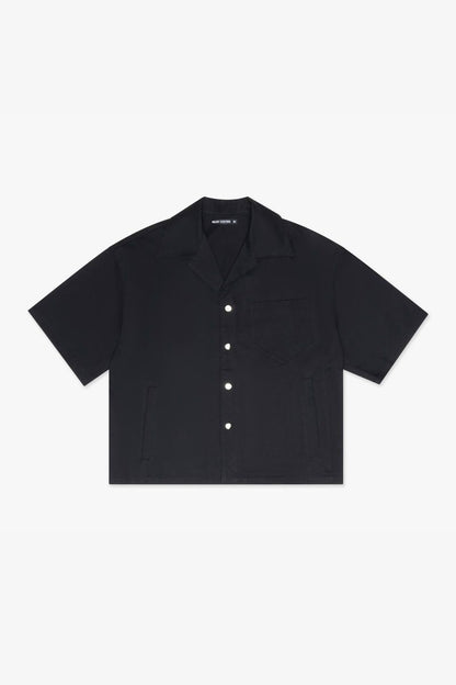 "One Way" Button Down Shirt Black