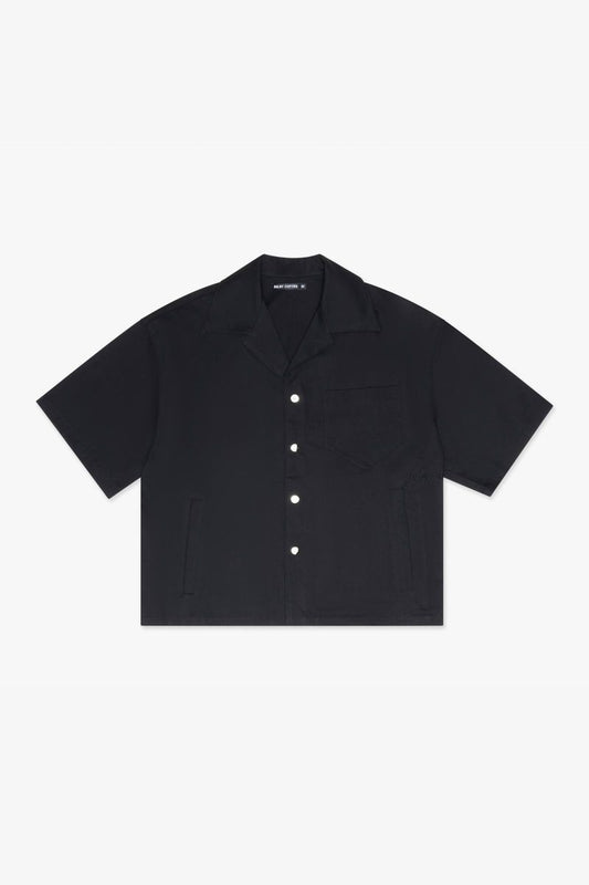 "One Way" Button Down Shirt Black