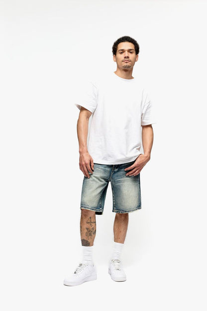 Chptrs Dark Blue Wash Shorts