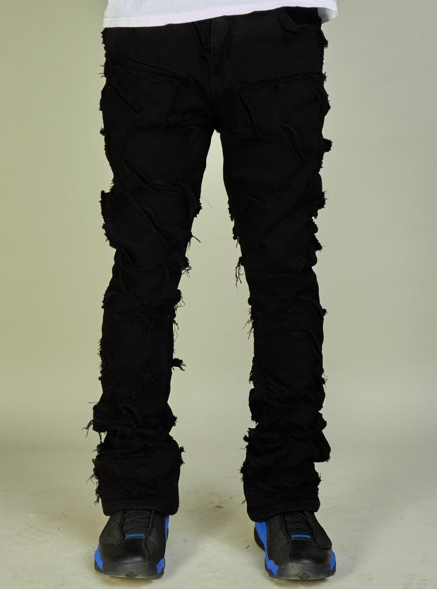 nme jeans - stacked liberty jet black
