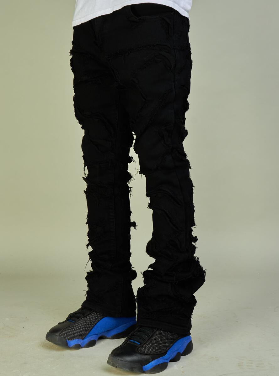 nme jeans - stacked liberty jet black