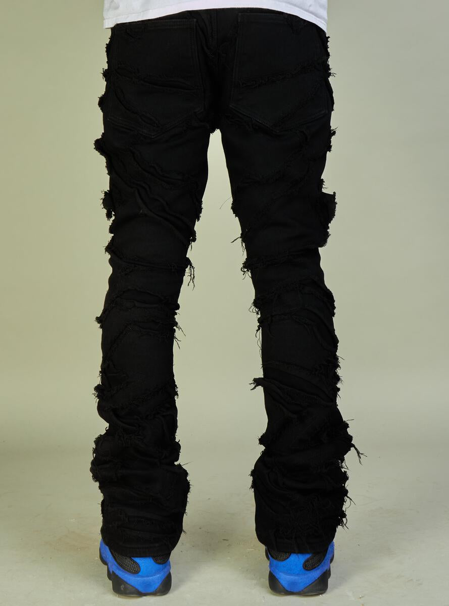nme jeans - stacked liberty jet black