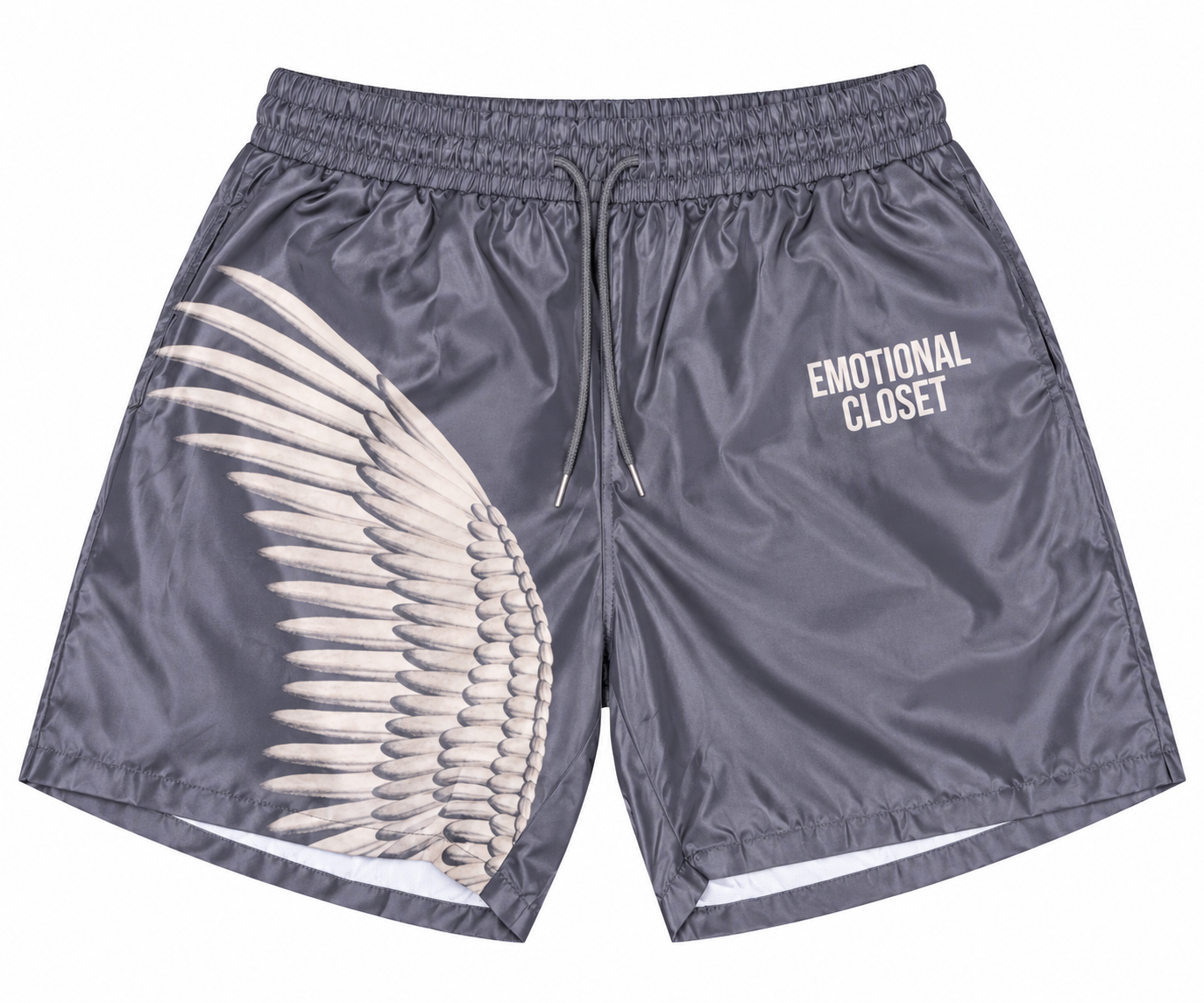 mixed emotion "wing" shorts