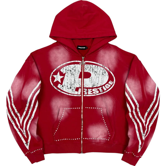 Prestige "P Logo" Rhinestone Hoodie