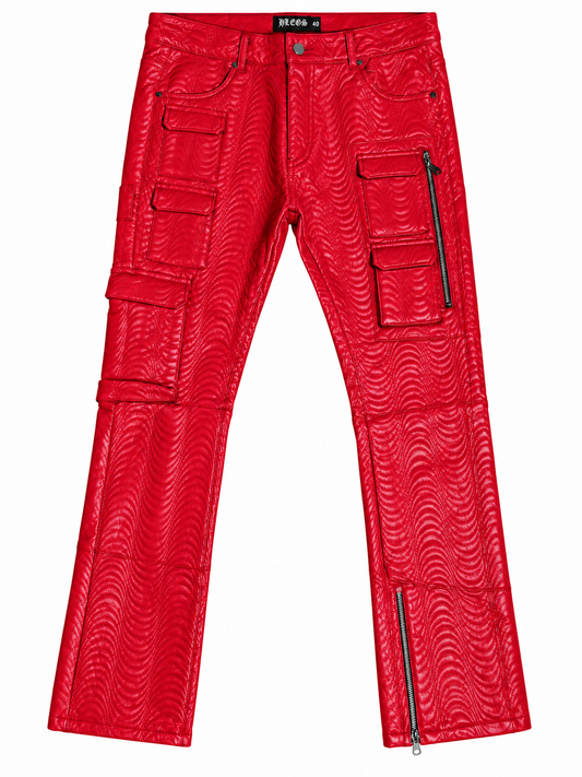 PLTX Red Cargo Pants