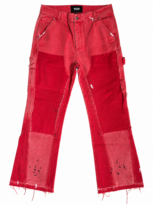 Pas✶Eque Vetement Red Splatter Carpenter Jeans