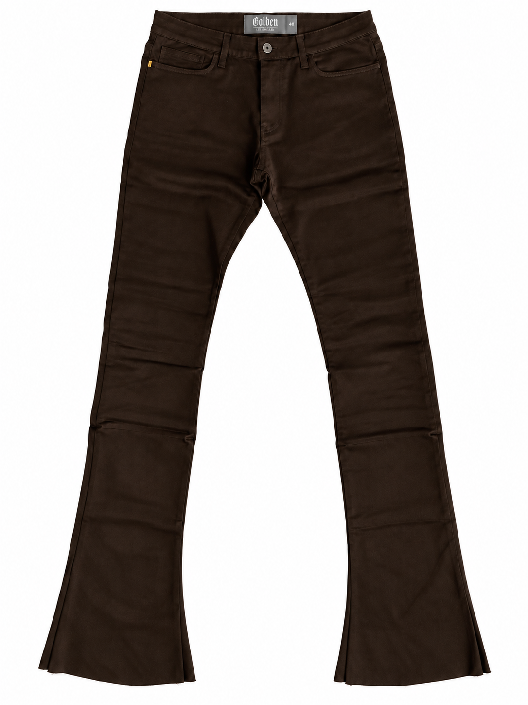 golden “true stacked” jeans