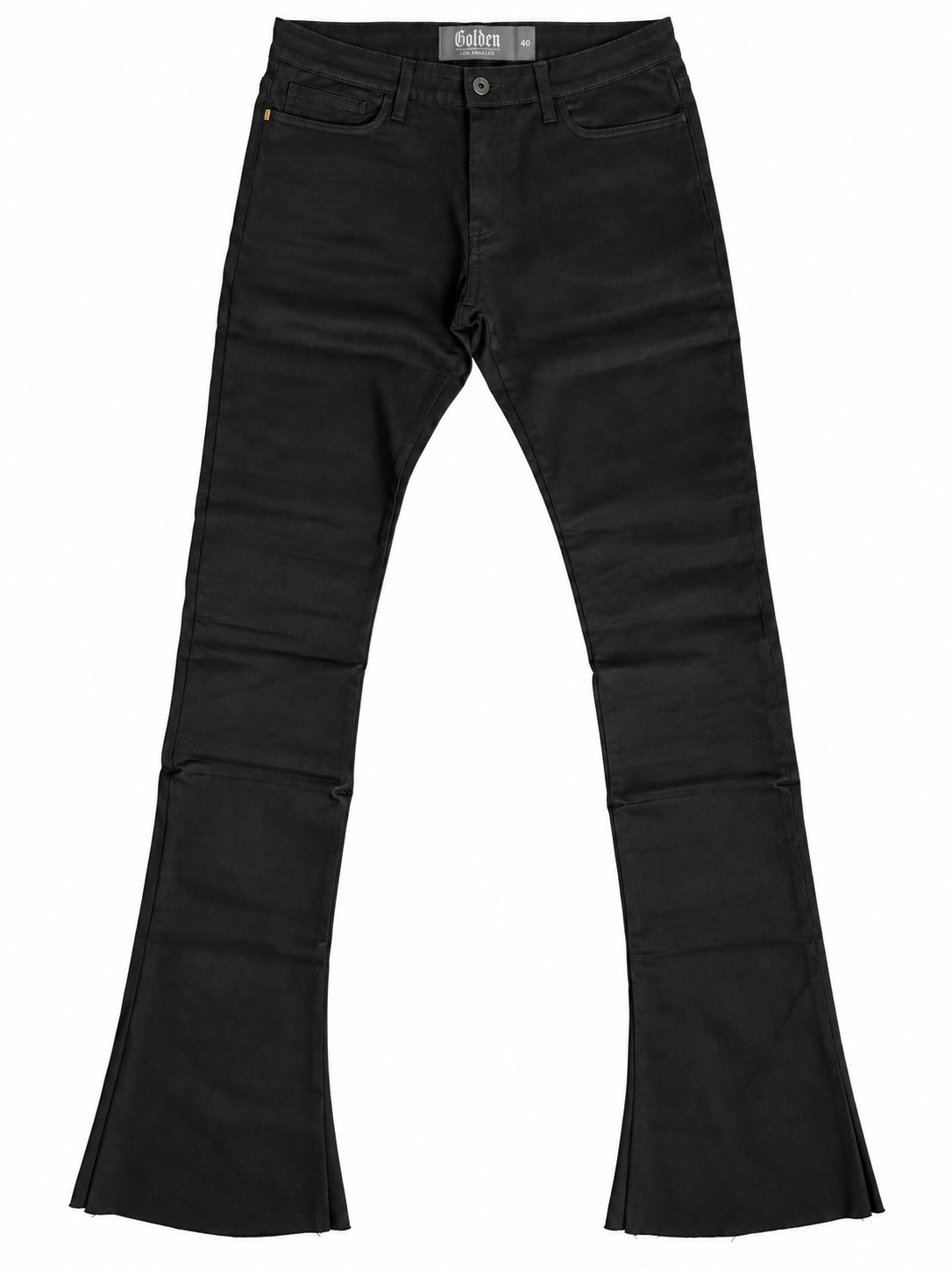 golden “true stacked” jeans