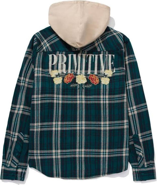 Primitive Layne Two-Fer Flannel Hoodie