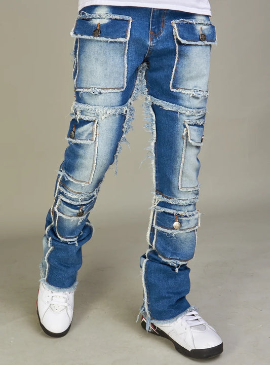 NME Jeans - Stacked - Stokes - Blue Wash