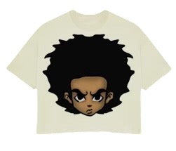 huey boondocks cropped tee