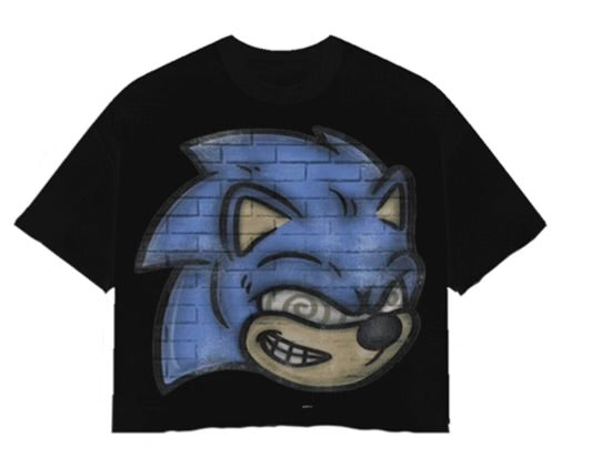 sonic cropped tee