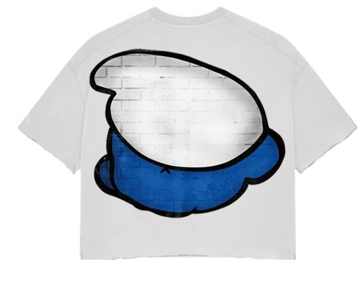 smurf cropped tee