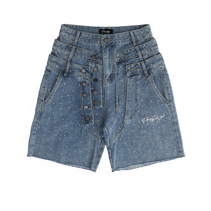 Prestige Triple Waist Denim Shorts