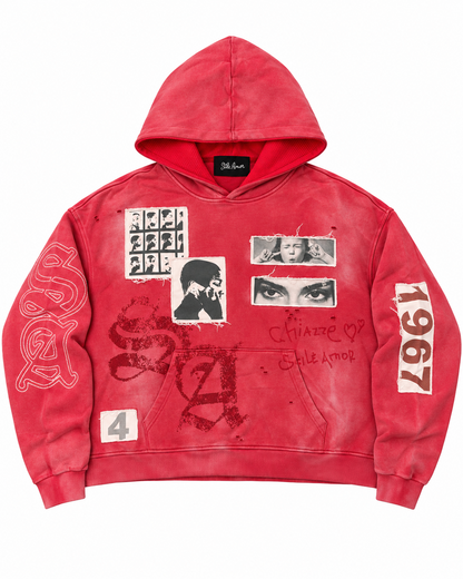 Stile de Amor Rosso Hoodie Red