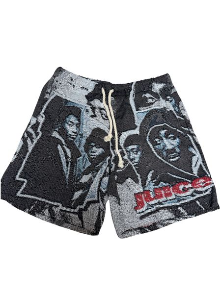 "juice" tapestry shorts