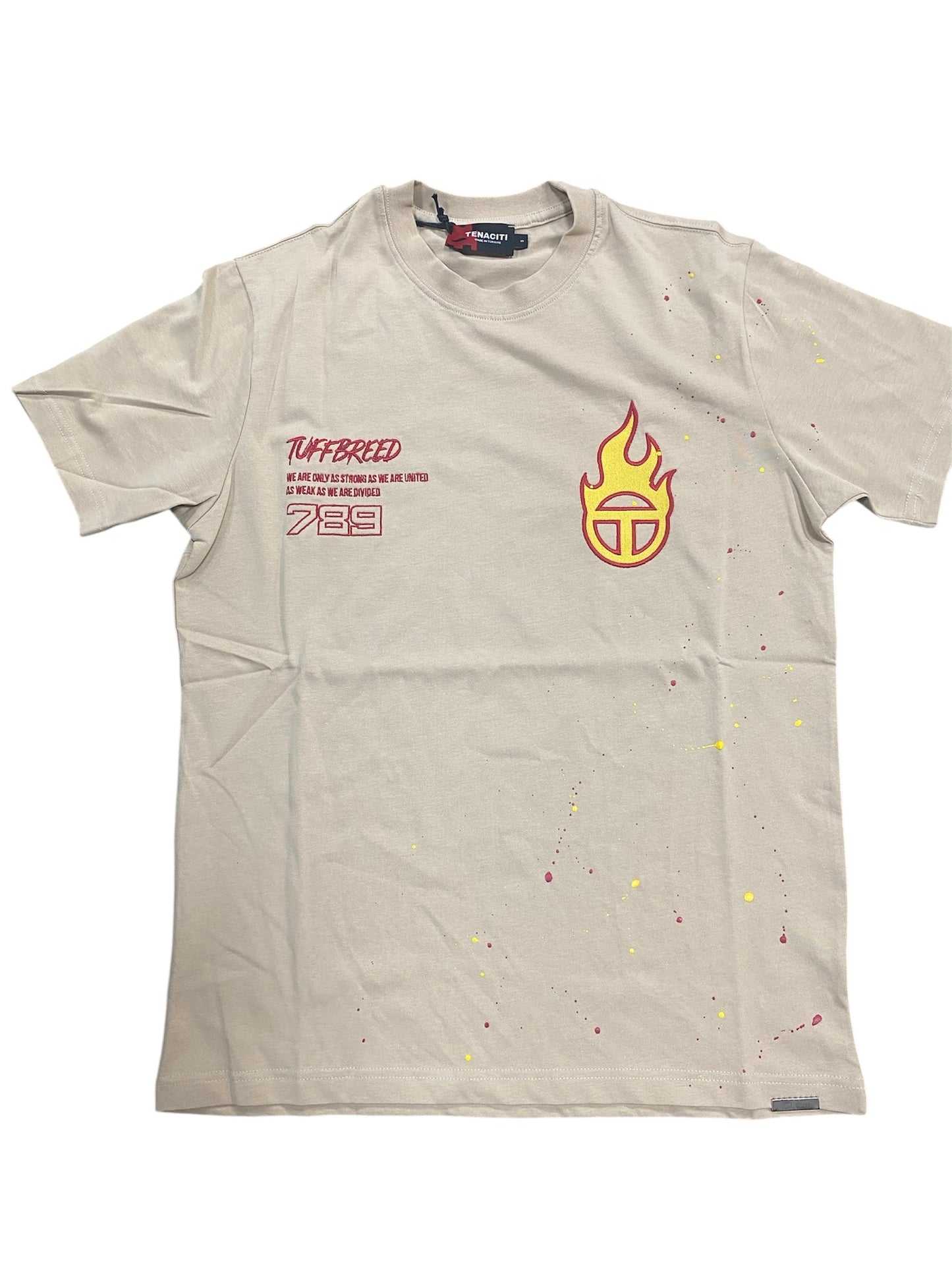 tenaciti brown flame tee