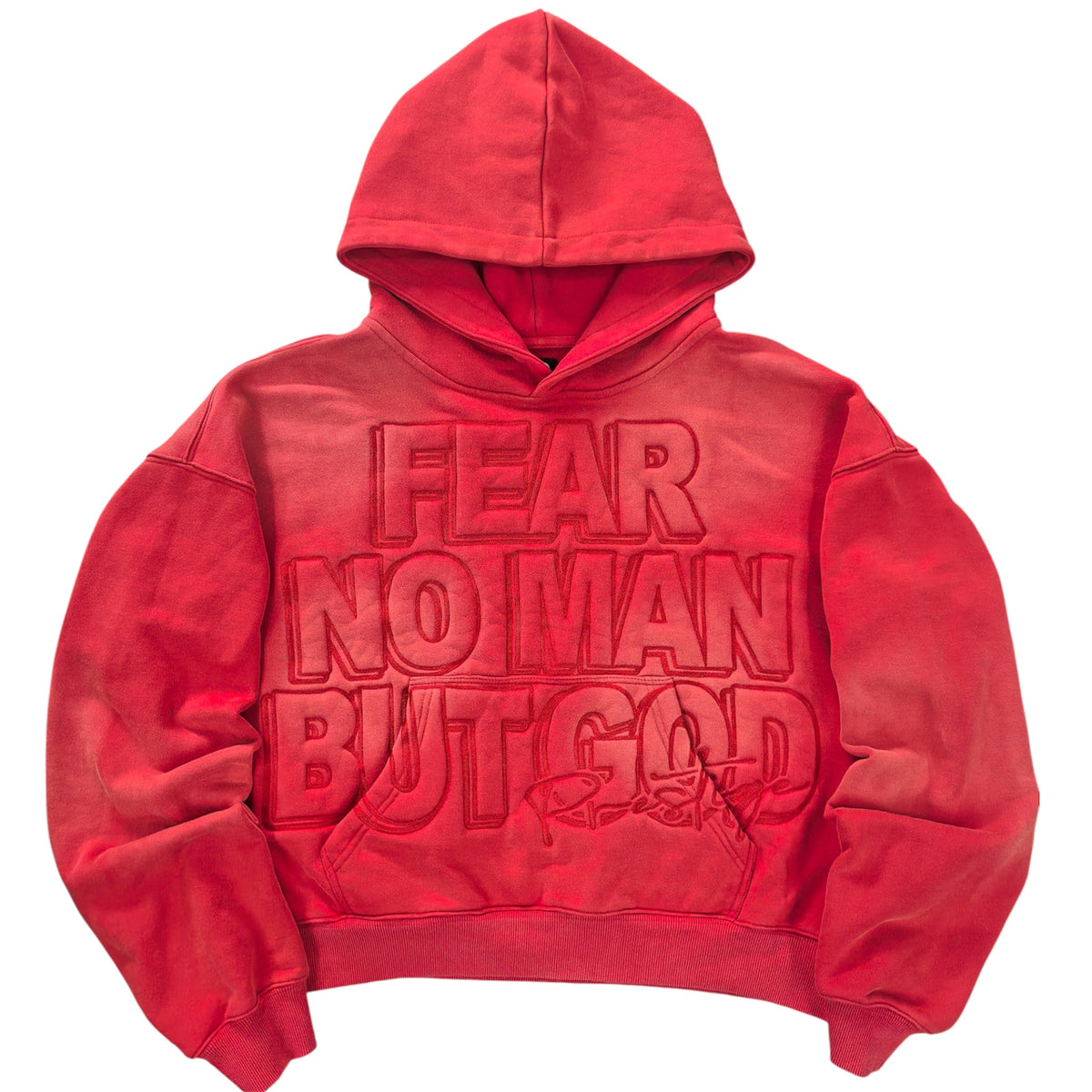 fear no man but god hoodie