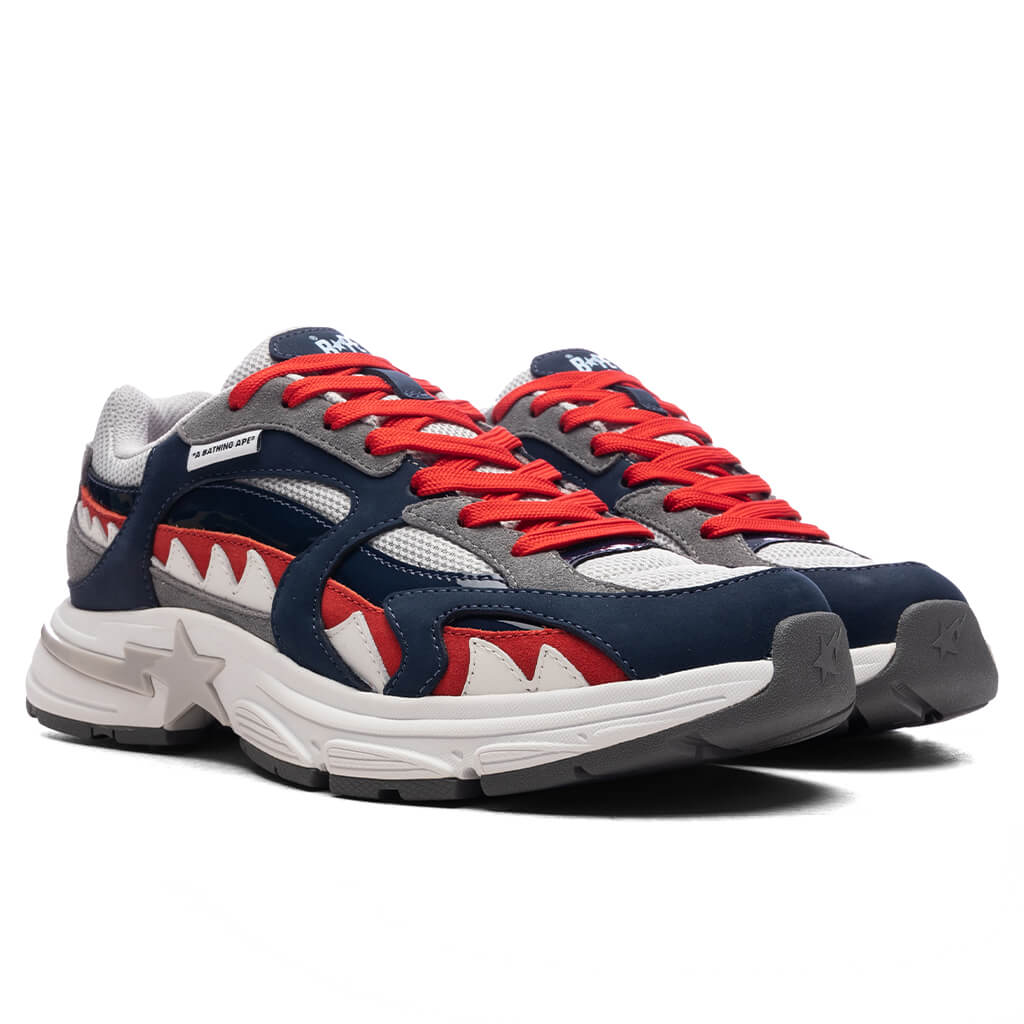 a bathing ape shark sta france m1 - navy