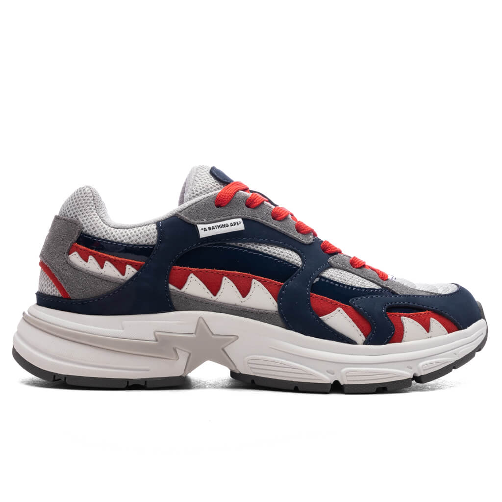 a bathing ape shark sta france m1 - navy
